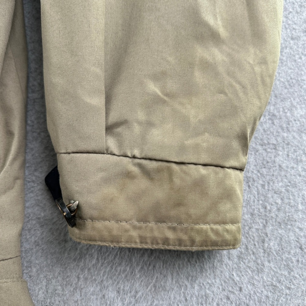 London Fog Jacket Mens L Long‎ Tan Thinsulate Insulated Full Zip Harrington Coat - Picture 11 of 16